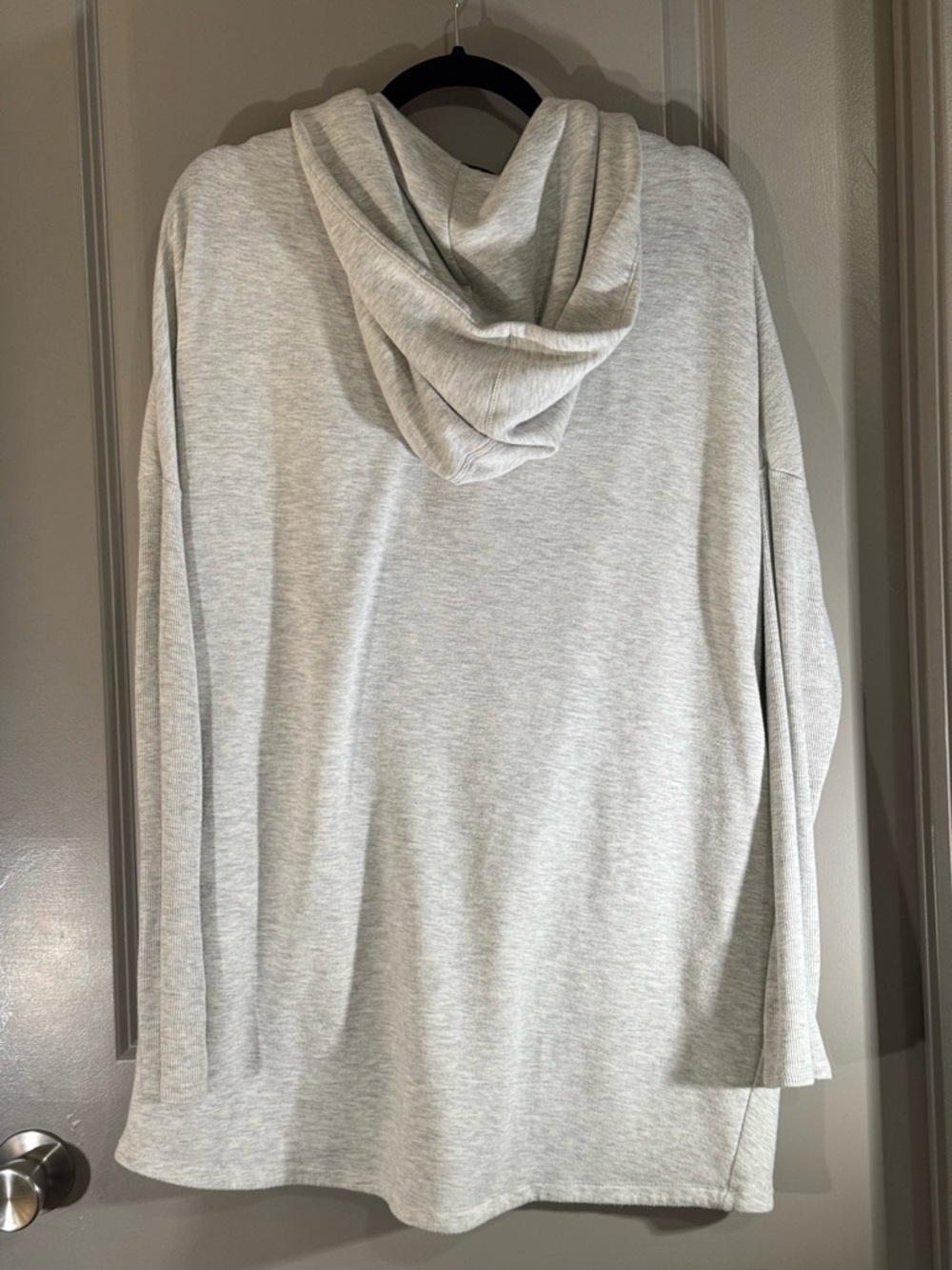 Athleta - cloud soft - Light Gray Draping Pullover Sweatshirt - Picture 3 of 6